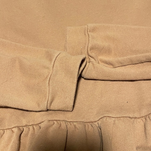 Orange Ruffle Hem Peplum top - Picture 3 of 4